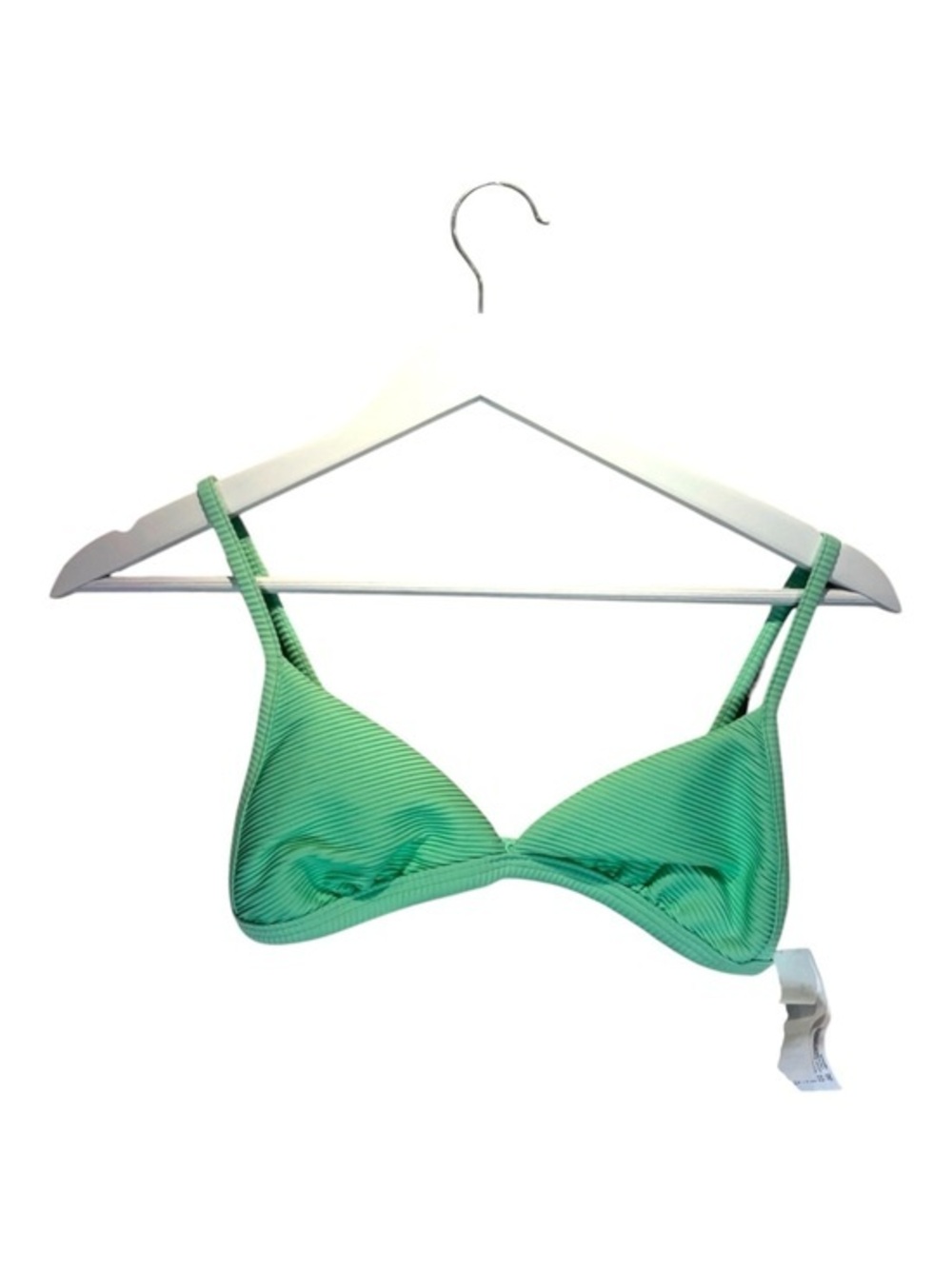 New SeaFolly Australia Women’s Essentials Fixed Tri Bikini Top Neo Mint Size 4